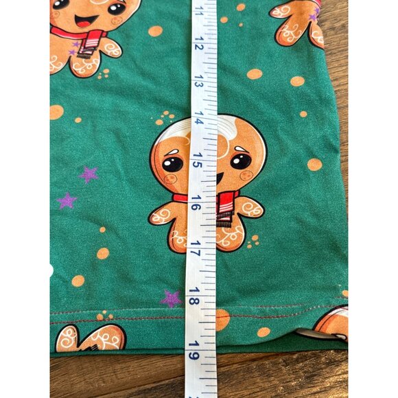 Raspberry Republic Kids Long Sleeve Gingerbread Print Top 5-7 Y Organic Cotton - Picture 5 of 6